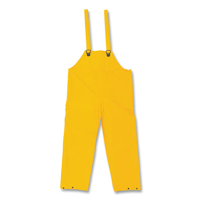 MCR Safety 200BFX4 200BF Classic PVC/Polyester Bib Pants with Plain Front  0.35 mm  Yellow  4X-Large