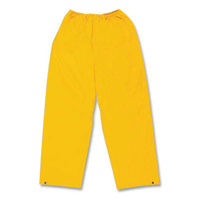 MCR Safety 200PWM 200PW Classic Series Rain Pants  0.35 mm  PVC/Poly  Yellow  Medium