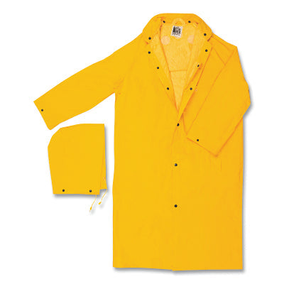 MCR Safety 240CX2 240C Classic Plus Series Raincoat  0.35 mm  PVC/Poly   Yellow  2X-Large