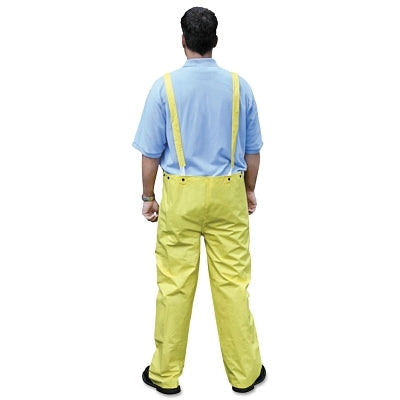 MCR Safety 300BPX3 300BP Wizard Series Yellow LF Bib Overall Style Rain Pants  0.28 mm  Nylon Scrim/PVC  3X-Large