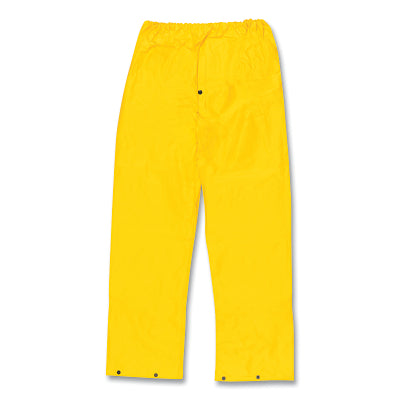 MCR Safety 400PWL 400PW Cyclone Series Rain Pants 0.35 mm  PVC/Nylon/PVC  Yellow  Large