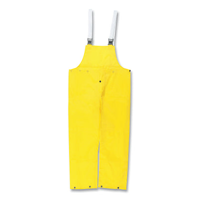 MCR Safety 550BPXL 550BP Navigator Series Bib Overall  0.22 mm  PU/Nylon  Yellow  X-Large