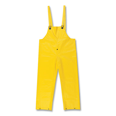 MCR Safety 600BPX2 600BP Commodore Bib Pants  0.40 mm  PVC/Non-Woven Poly/Nylon  Yellow  2X-Large