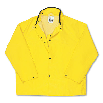 MCR Safety 800JNM 800JN Concord Rain Jacket, 0.35 mm, Neoprene/Nylon, Yellow, Medium