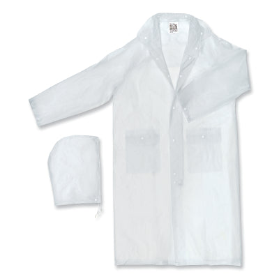 MCR Safety O72CX4 072C Squall 2 Piece Lightweight Rain Suit  0.20 mm PVC  Clear  4X-Large