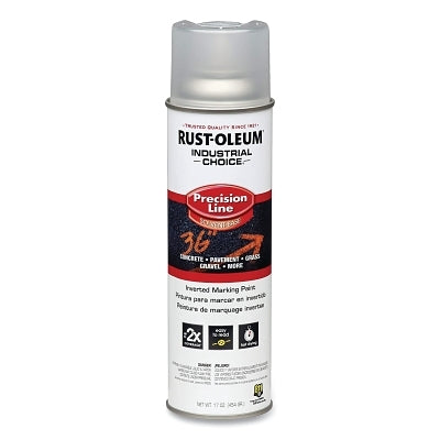 Rust-Oleum 1601838V Industrial Choice M1600 Precision Line Marking Paint, 17 oz, Clear, Solvent-Based