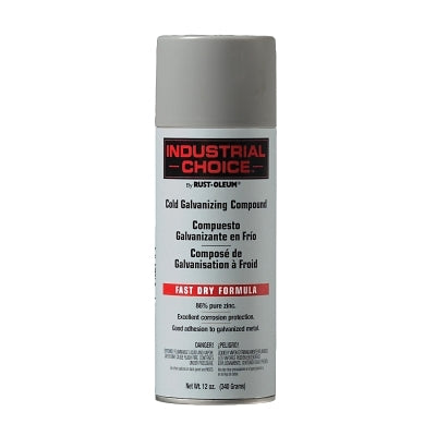 Rust-Oleum 1685830 Industrial Choice 1600 System Galvanizing Compound, 16 oz Aerosol