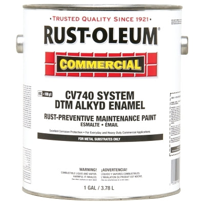 Rust-Oleum 255614 Alkyd Enamel Rust Preventive Maintenance Paint, 1 gal, Gloss White