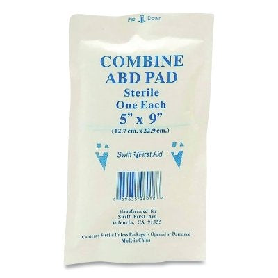 Honeywell North 65590 ABD Combine Pad  5 in W  9 in L  Gauze