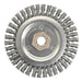 Weiler 13232 Stringer Bead Knot Wire Wheel, 4-1/2 in Dia, 0.020 in Wire