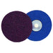 Weiler 60134 Plastic Button Style Blending Disc, Aluminum Oxide, 3 in Dia, 60 Grit